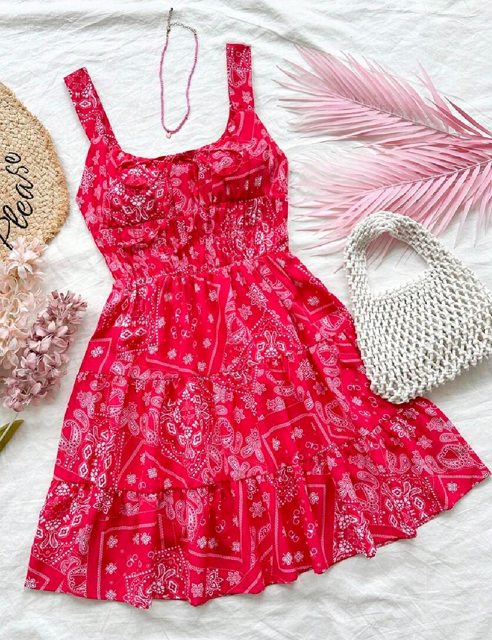 Rochie scurta SHEIN, rosu