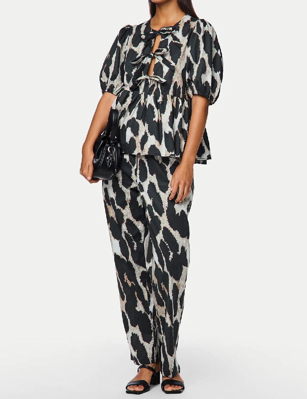 Pantaloni Pieces, negru
