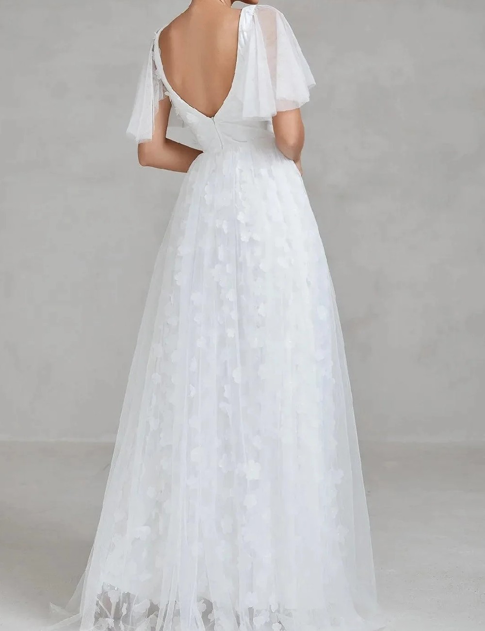 Rochie lunga Faeriesty, alb - 1 | YEO