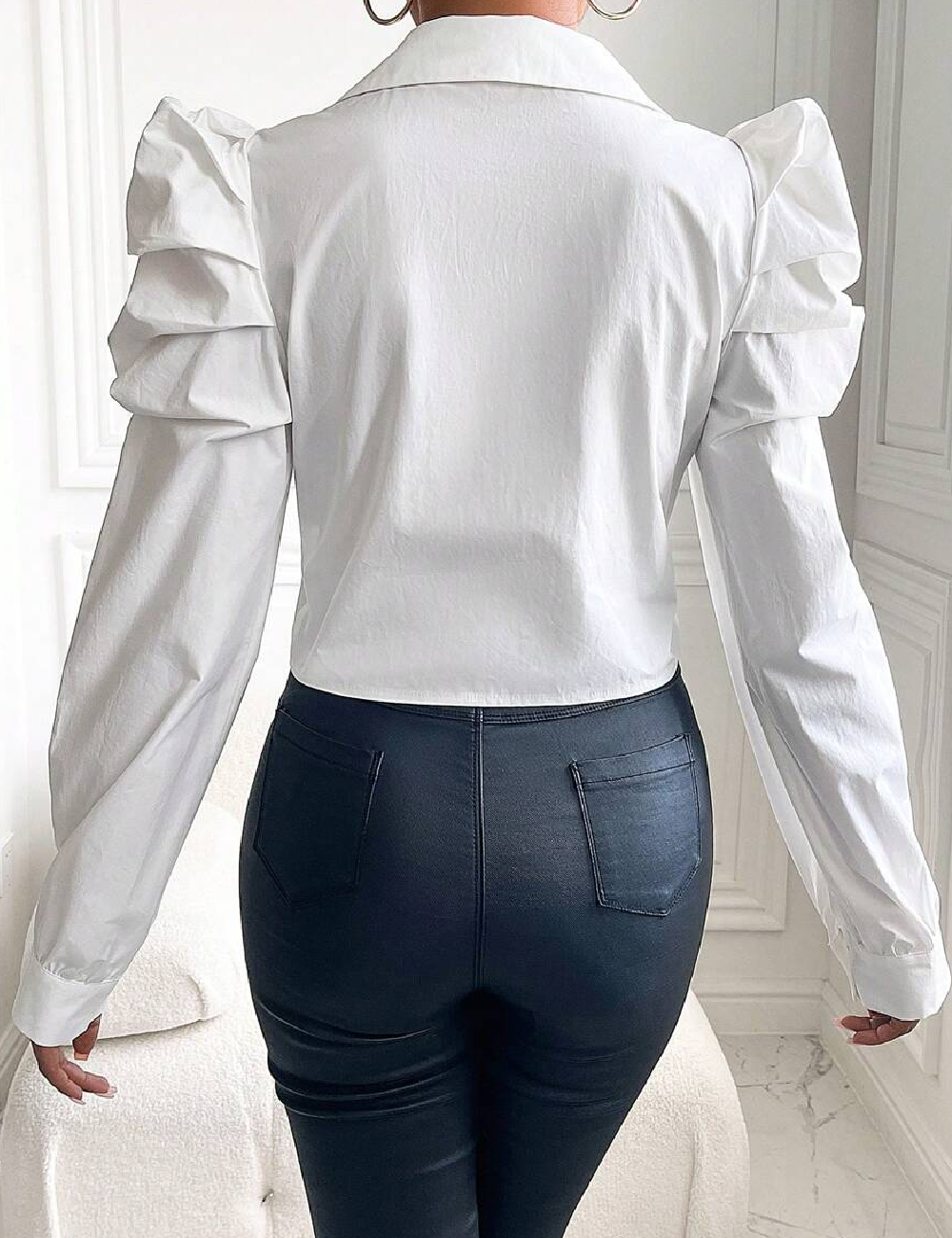 Camasa SHEIN, alb - 1 | YEO