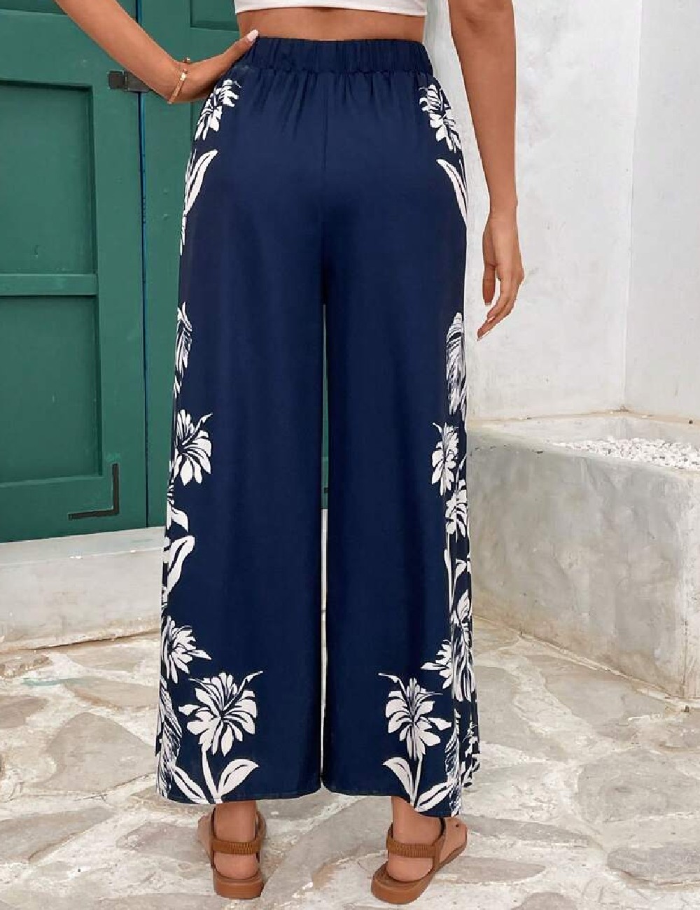Pantaloni SHEIN, bleumarin - 1 | YEO