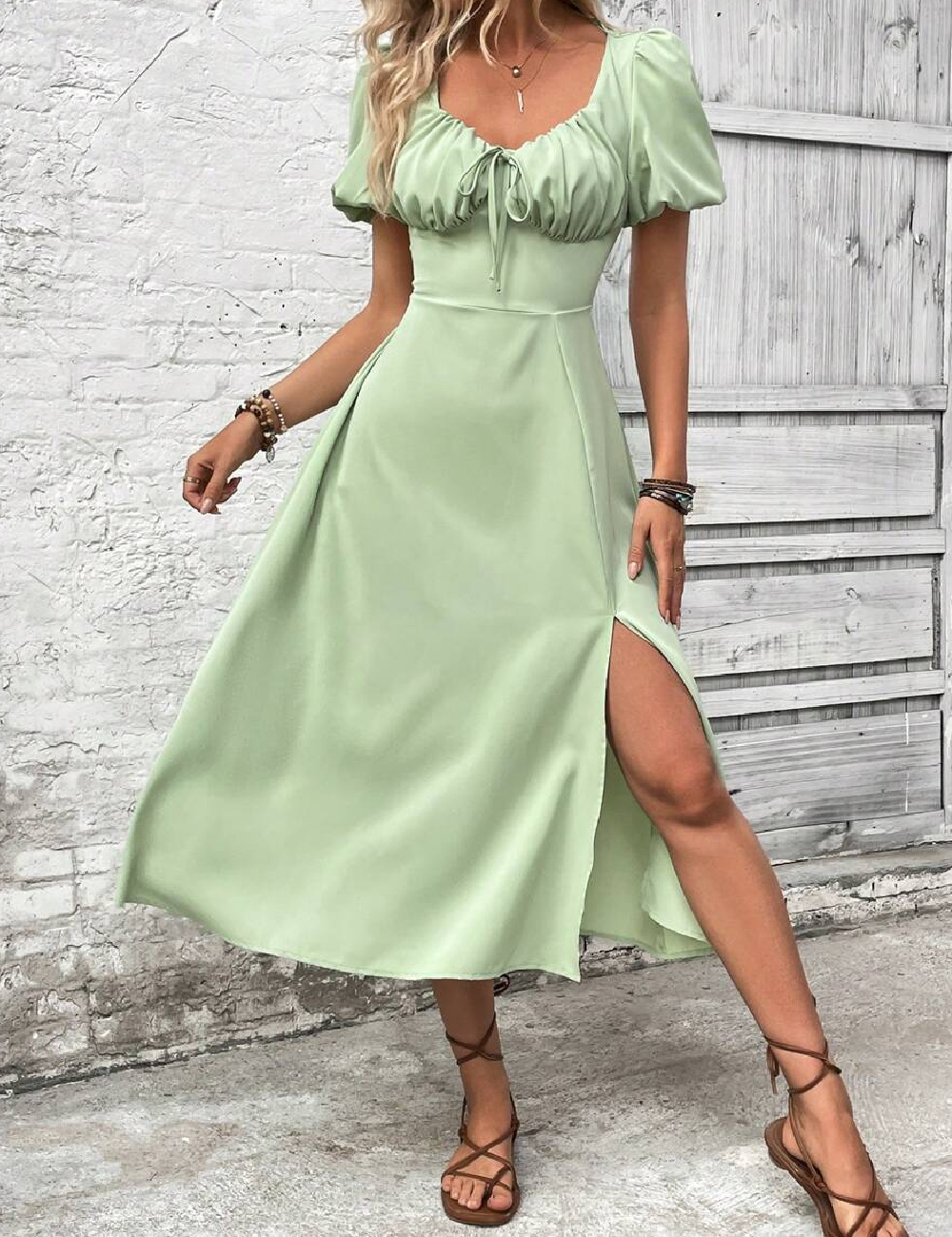 Rochie medie SHEIN, verde