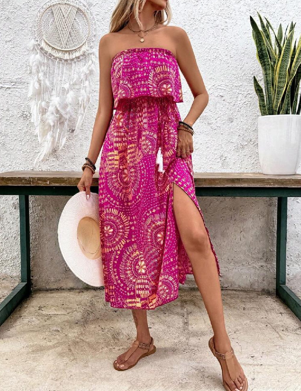 Rochie medie SHEIN, roz