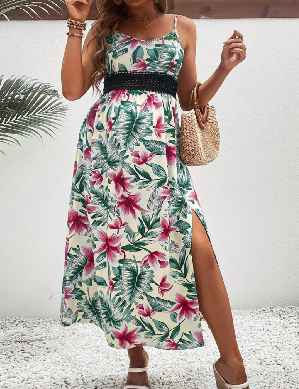 Rochie medie SHEIN Maternity, floral