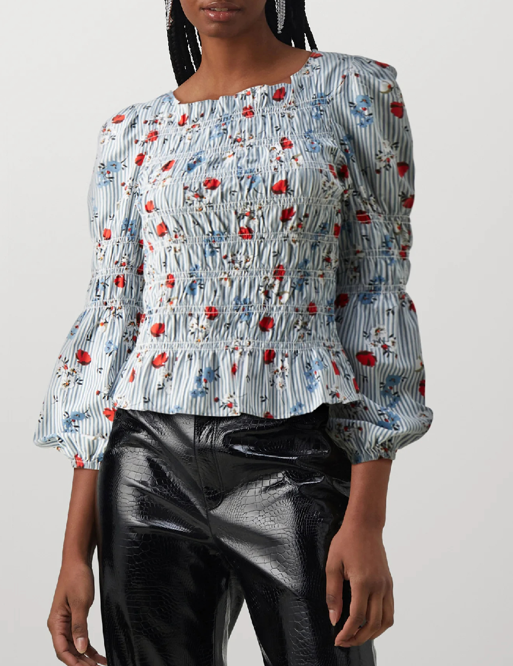 Bluza Pieces, albastru