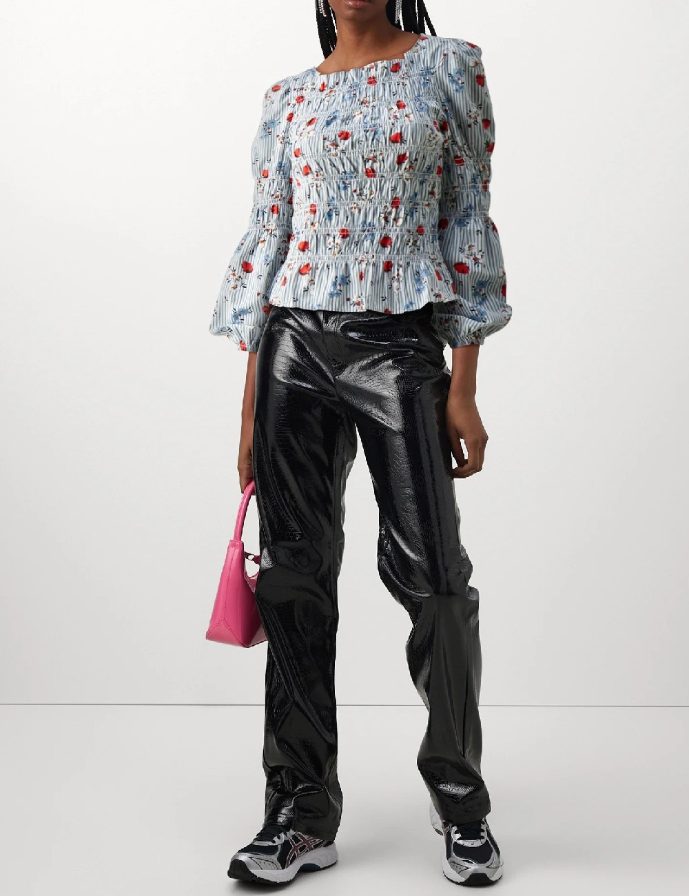 Bluza Pieces, albastru - 1 | YEO