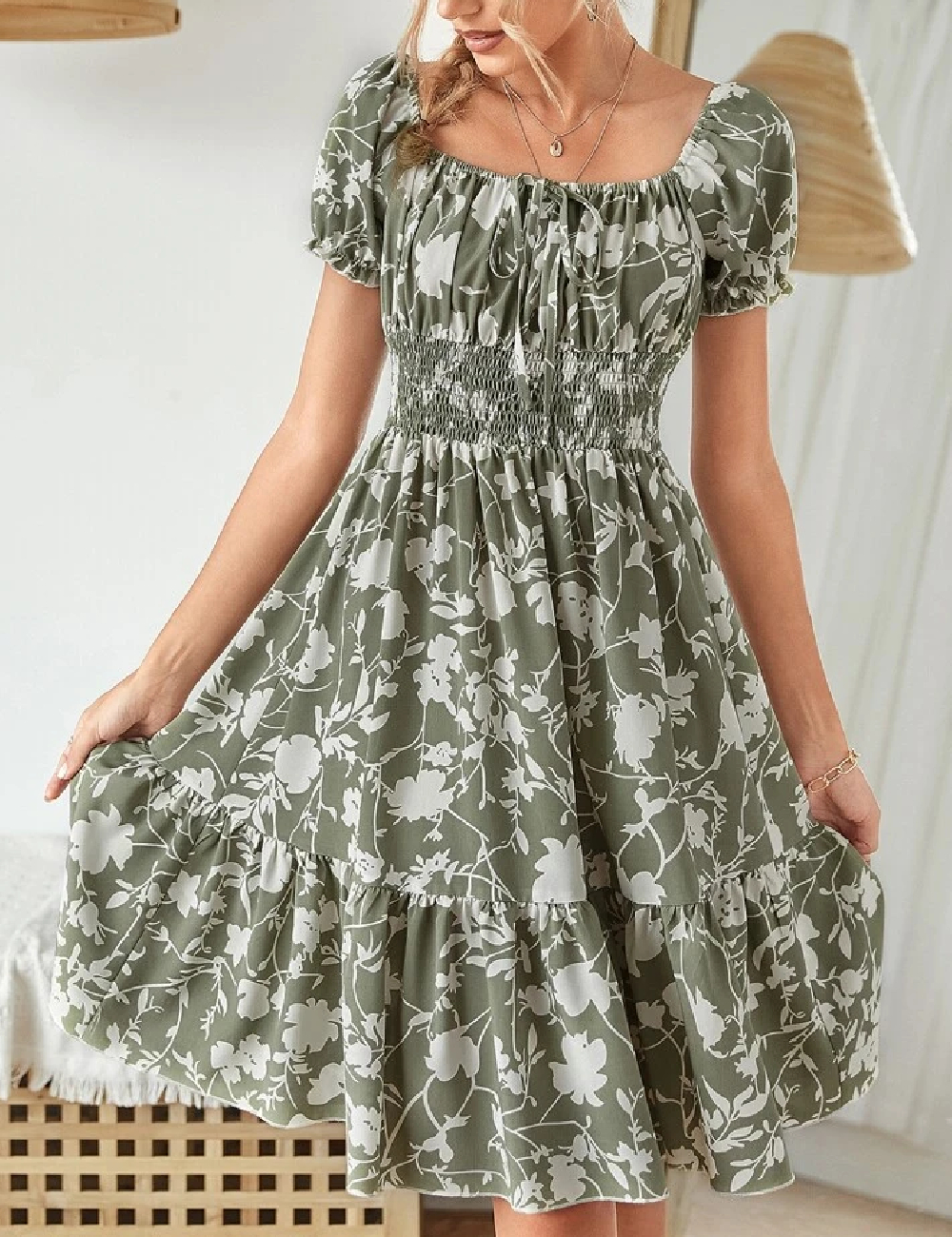 Rochie medie SHEIN, verde