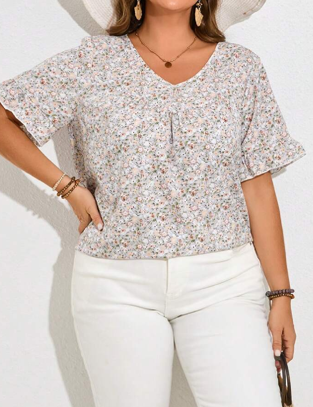 Bluza Emery Rose Curve, floral print