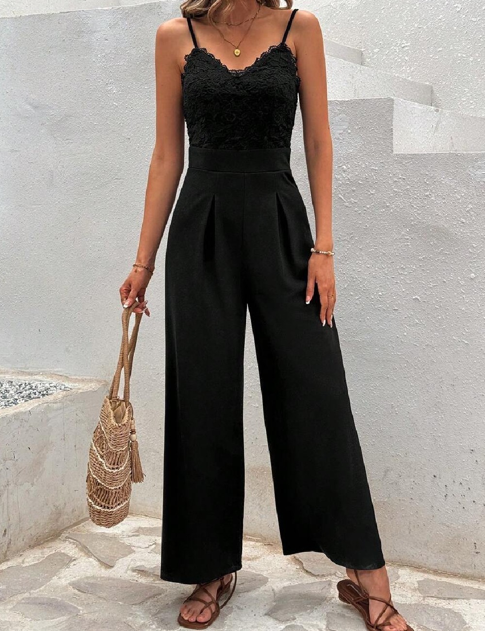 Salopeta SHEIN, negru - 1 | YEO