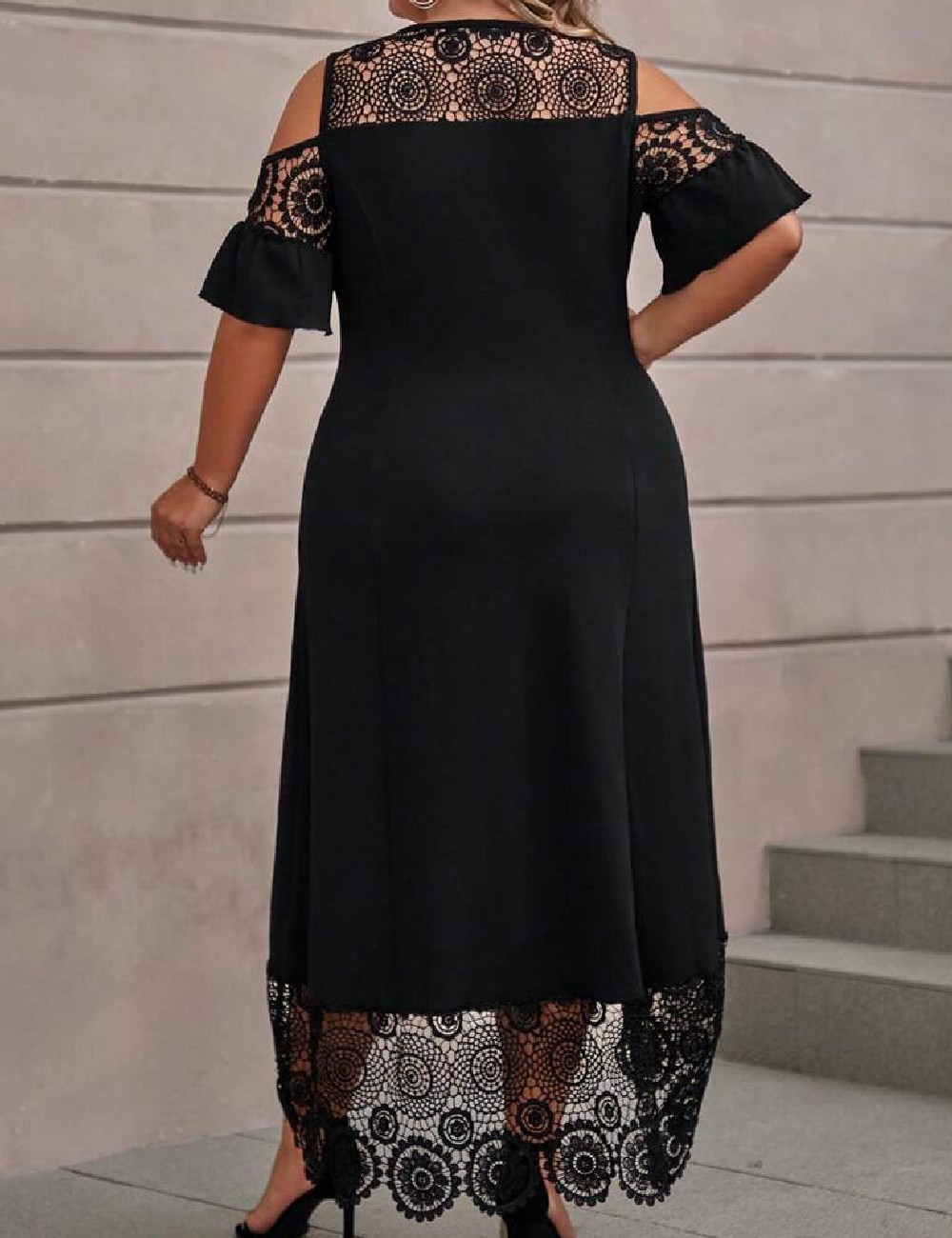 Rochie lunga SHEIN CURVE, negru - 1 | YEO