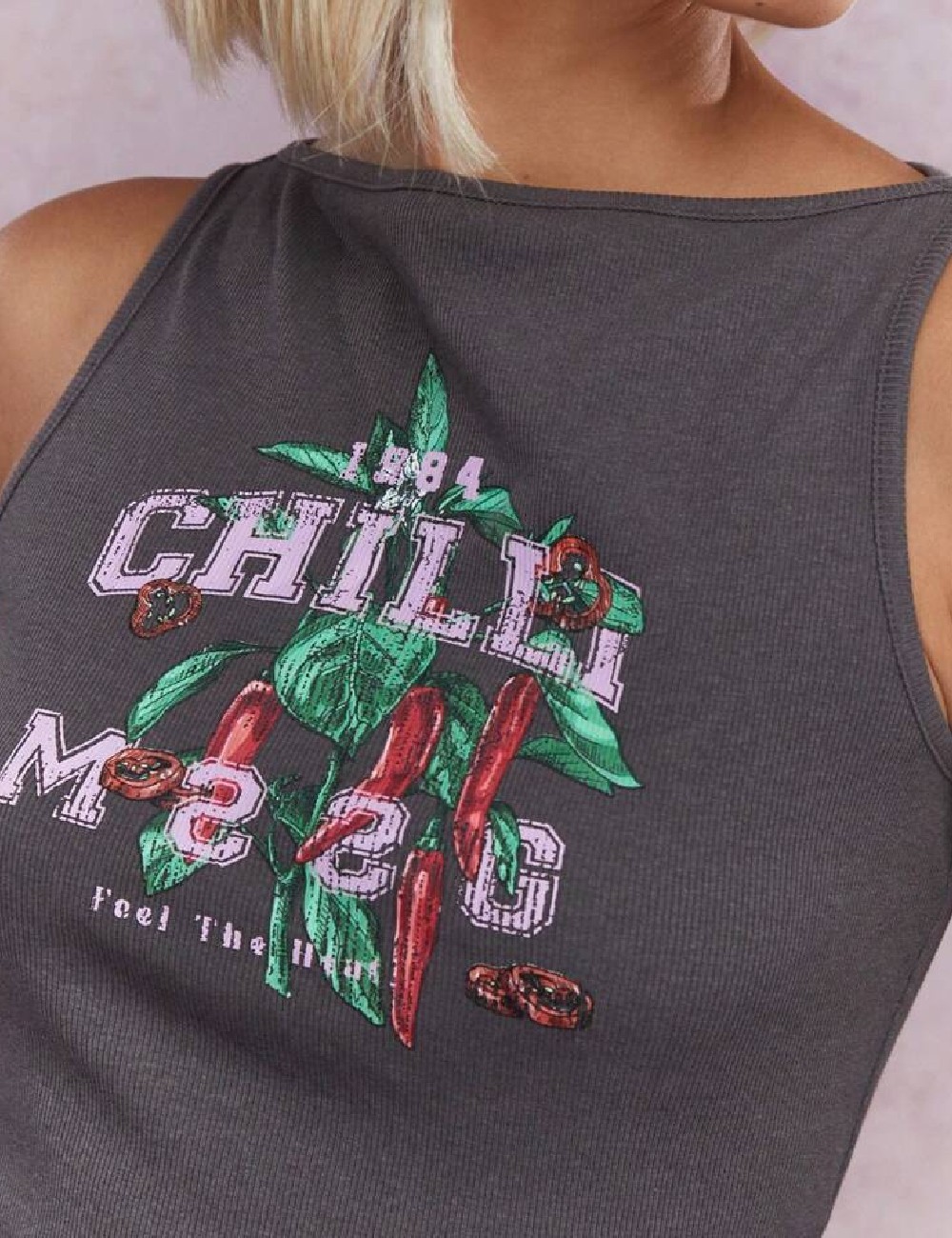 Top Missguided, gri inchis - 1 | YEO