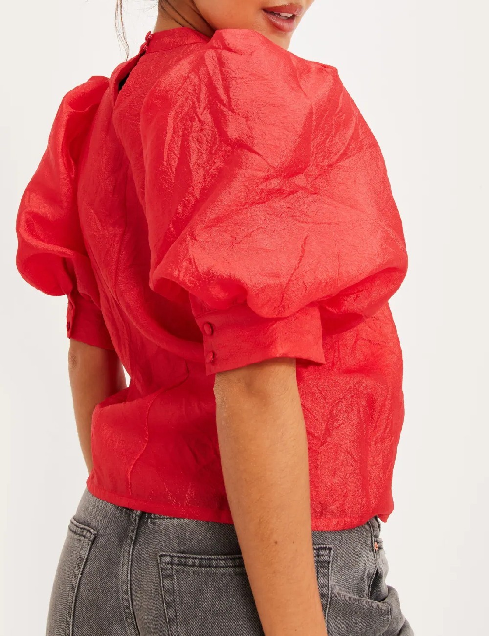 Bluza Pieces, rosu - 1 | YEO