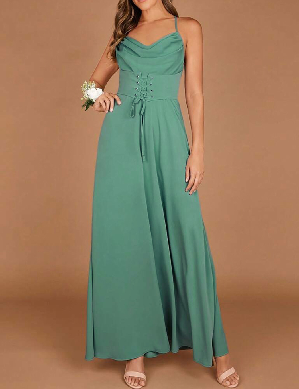 Rochie lunga SHEIN, verde