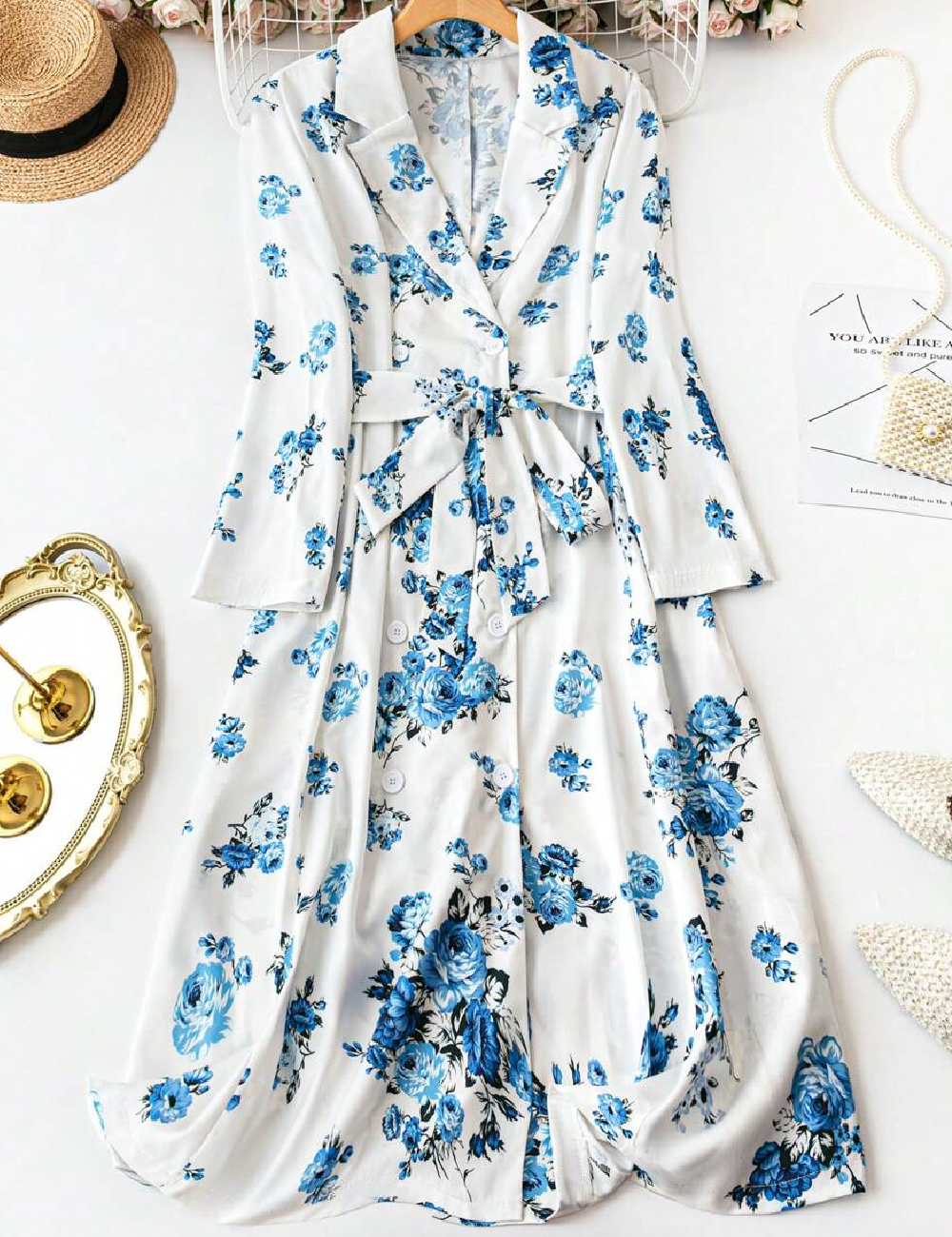 Rochie medie SHEIN CURVE, floral print