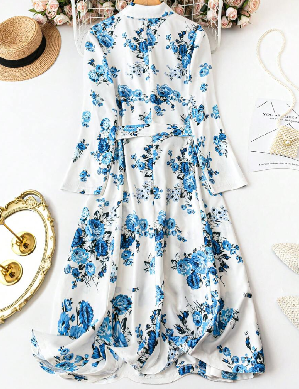 Rochie medie SHEIN CURVE, floral print - 1 | YEO