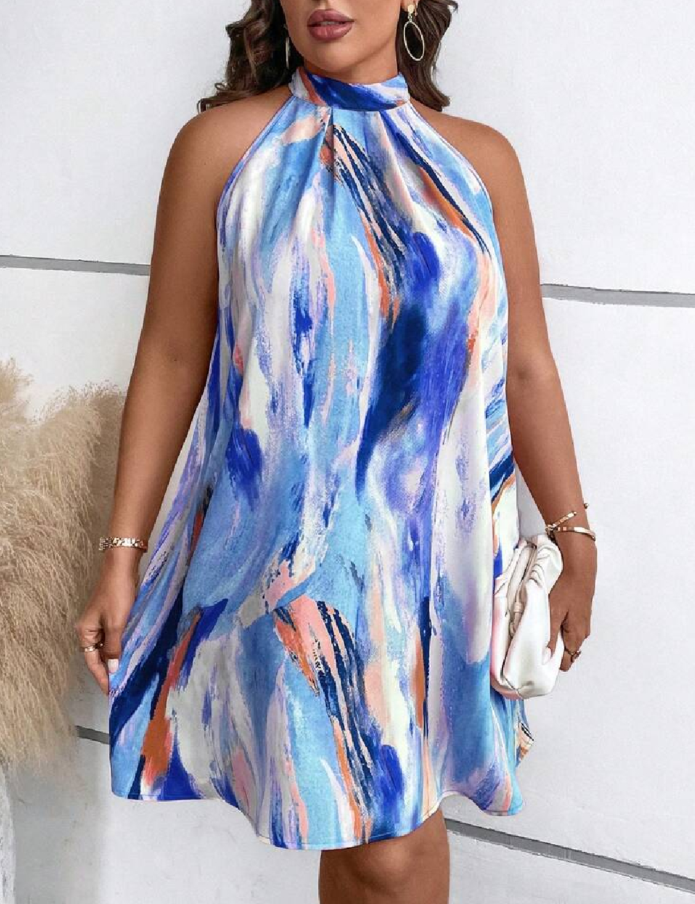 Rochie scurta SHEIN CURVE, mix culori