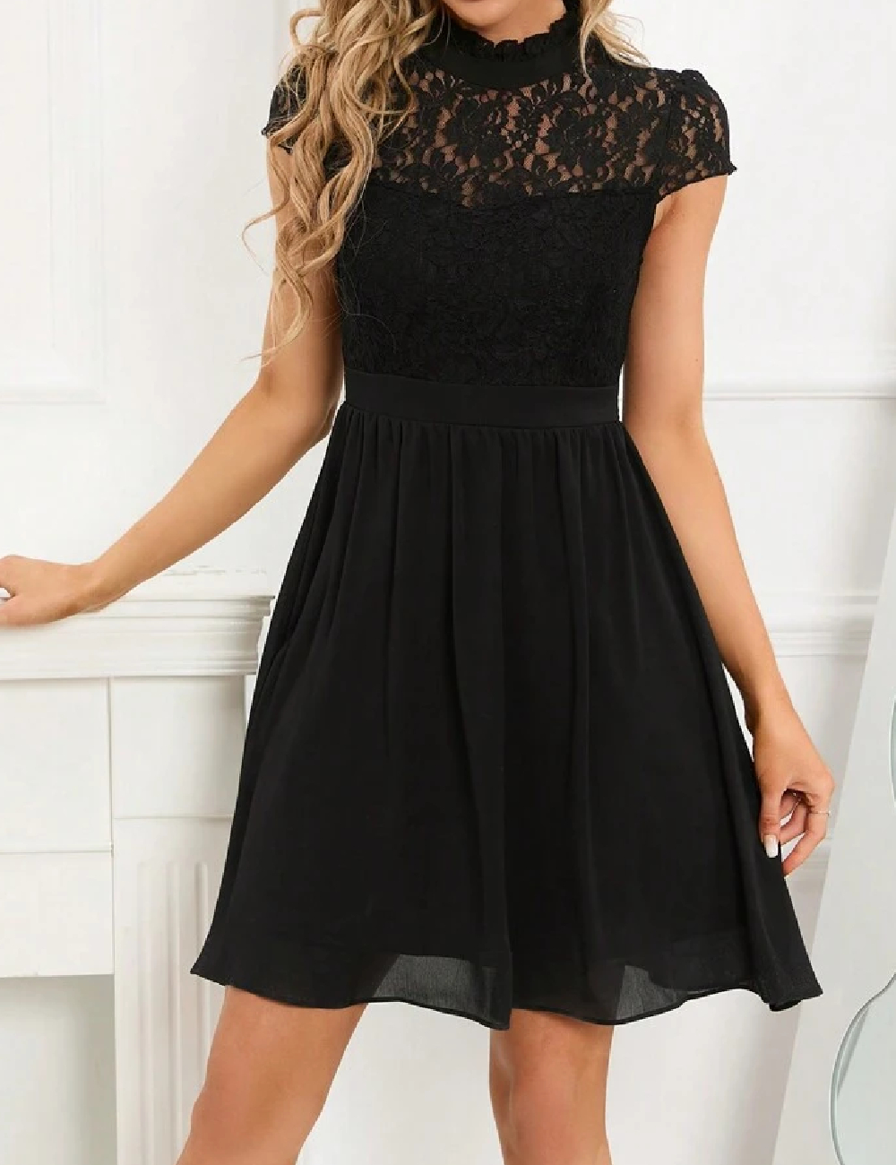 Rochie scurta Homeyee, negru