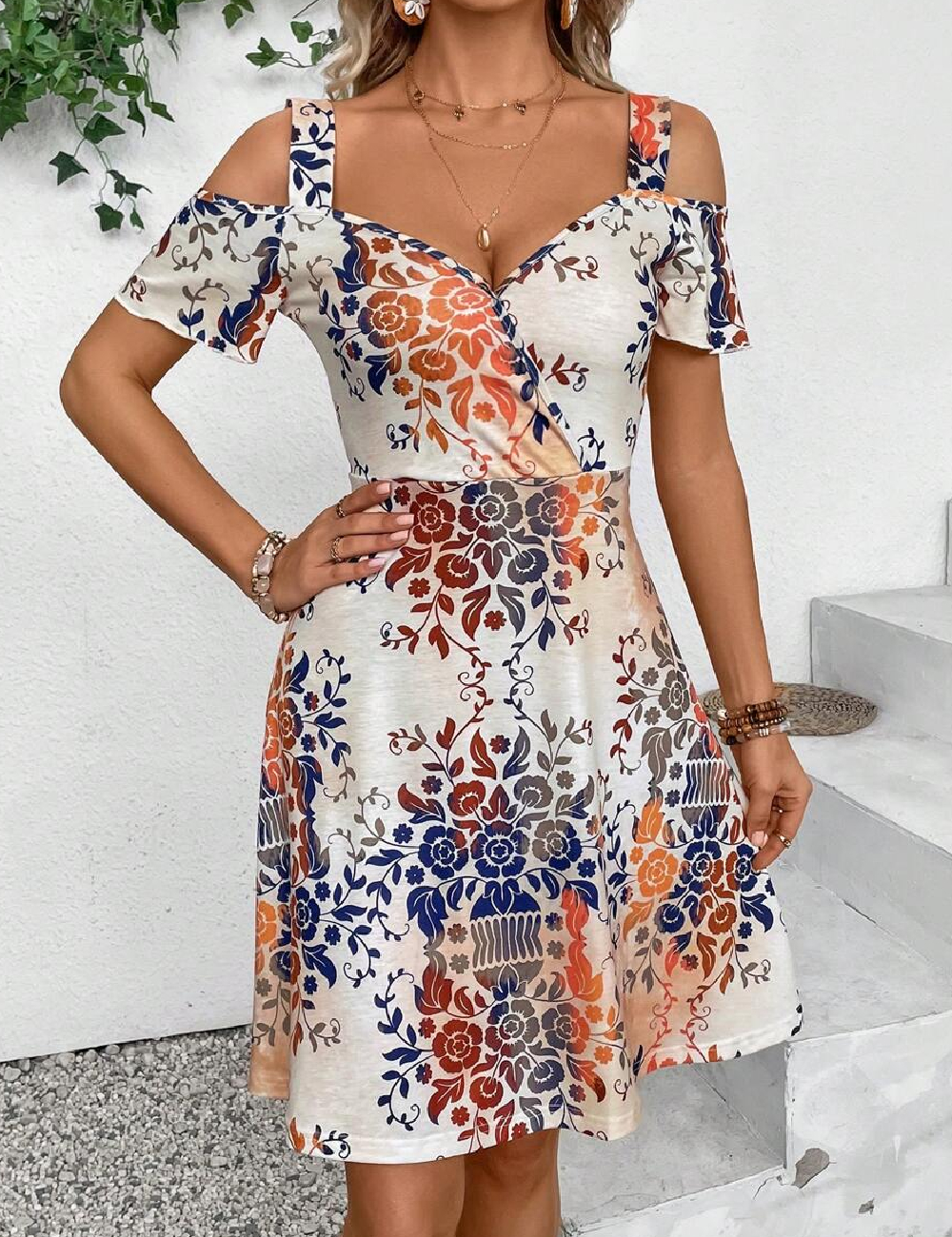 Rochie scurta SHEIN, mix culori