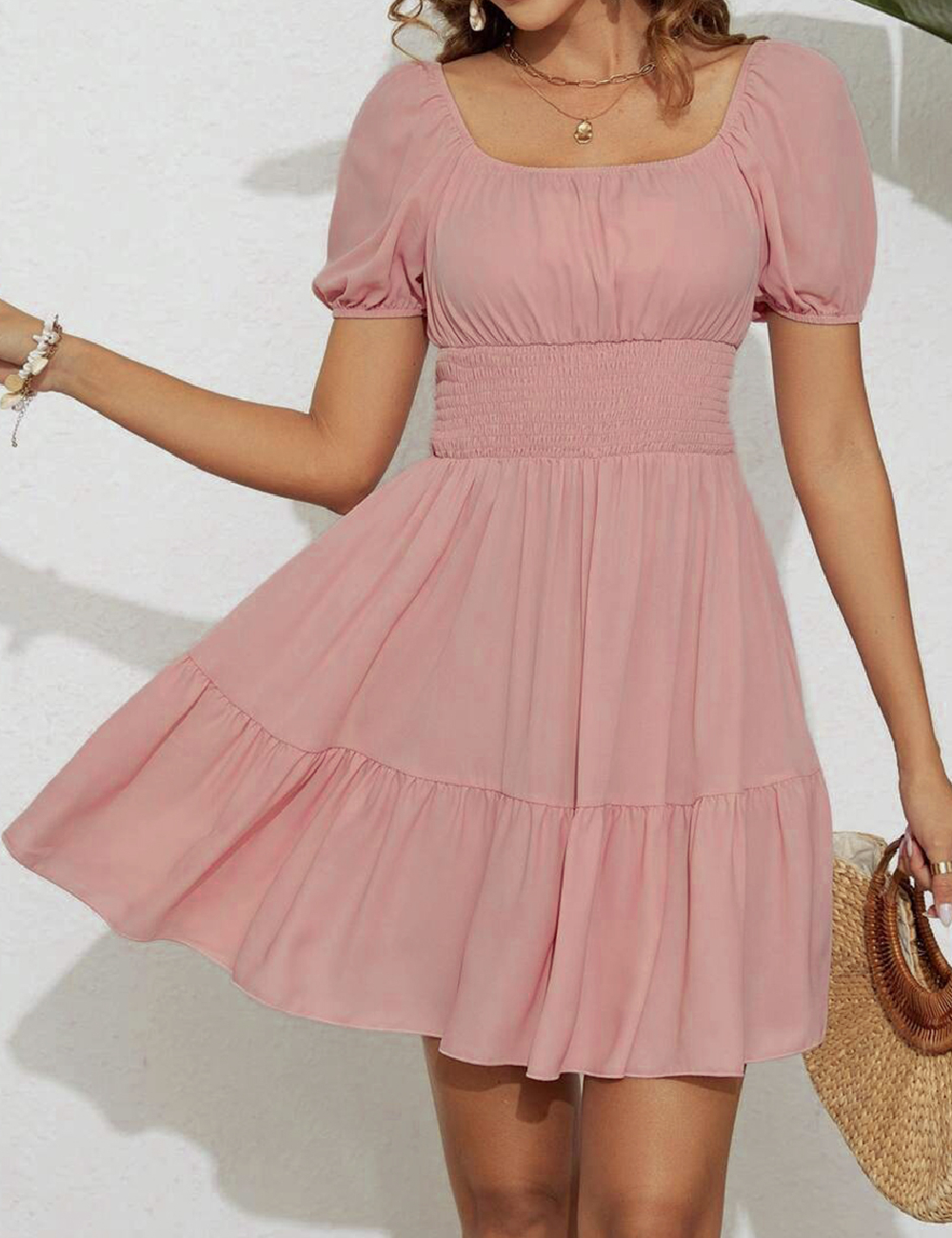 Rochie scurta SHEIN, roz