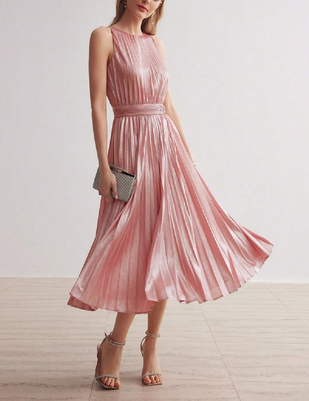 Rochie medie MOTF, roz - 1 | YEO