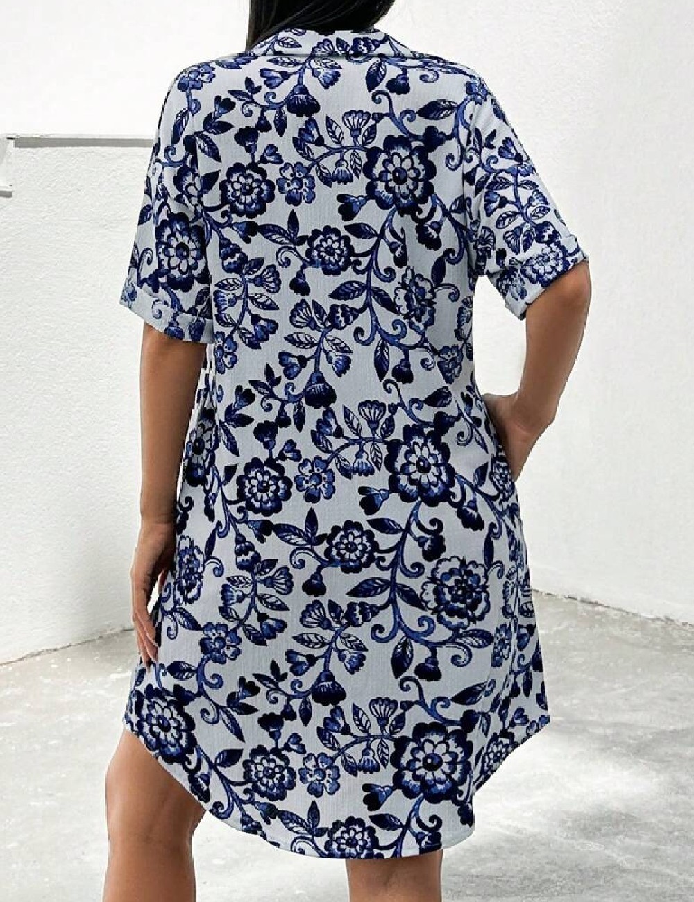 Rochie scurta SHEIN, albastru - 1 | YEO