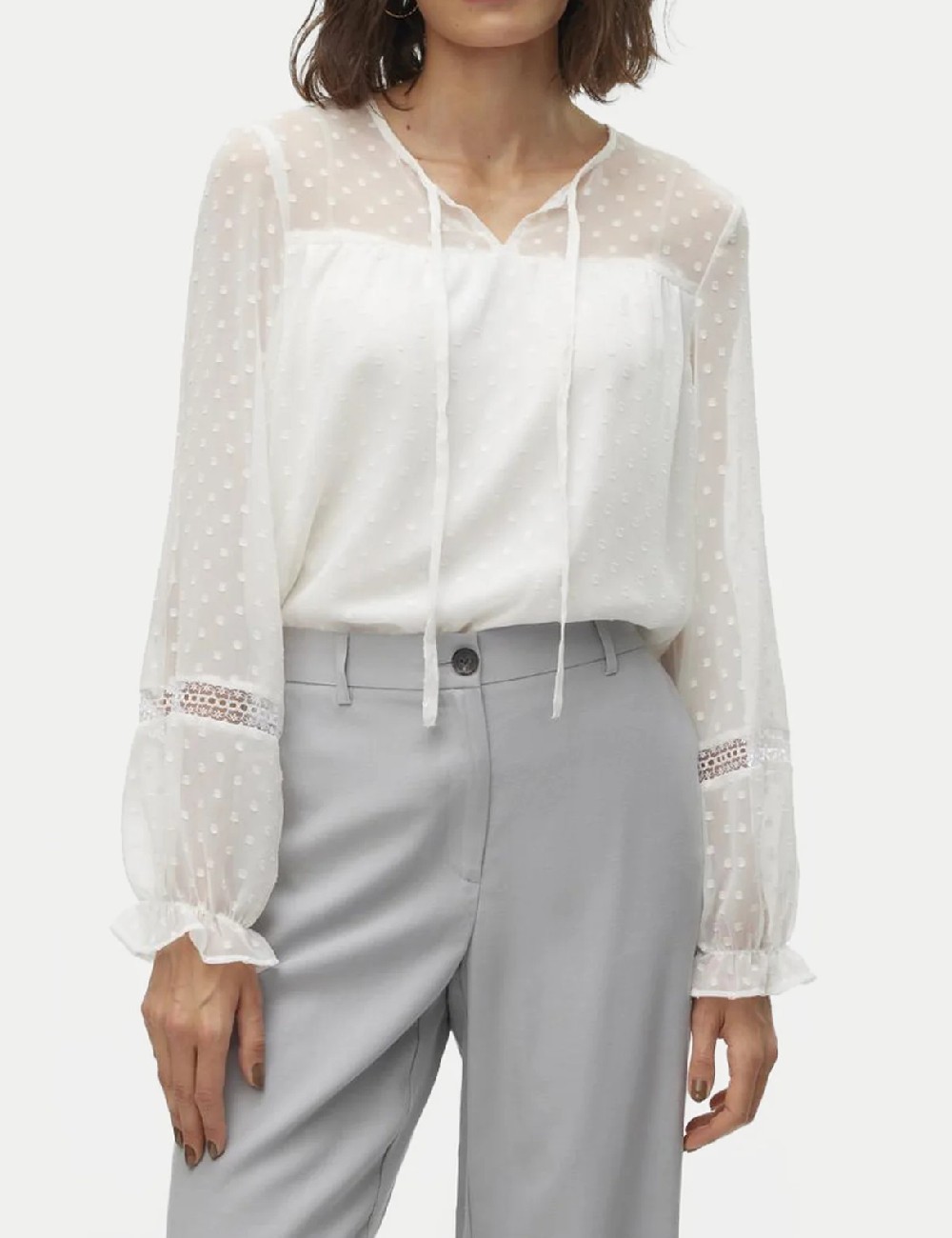 Bluza Vero Moda, alb - 1 | YEO