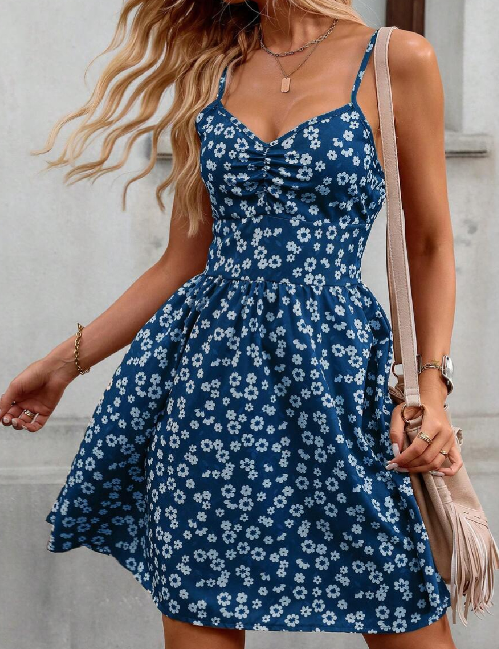 Rochie scurta SHEIN, albastru