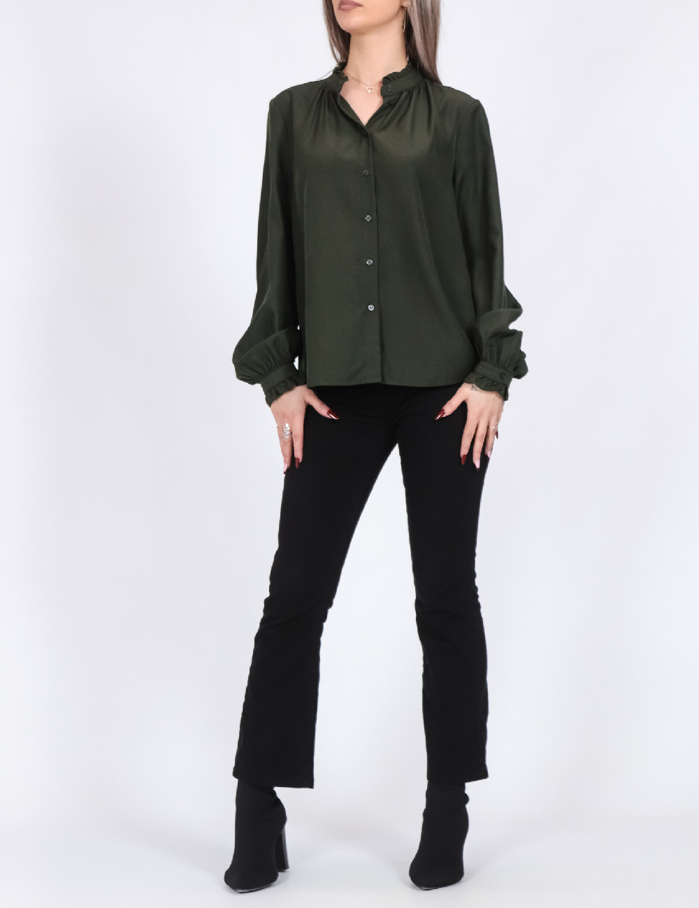 Camasa Vero Moda, verde - 1 | YEO