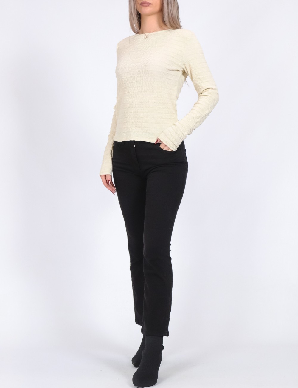 Blugi Motivi, negru - 1 | YEO