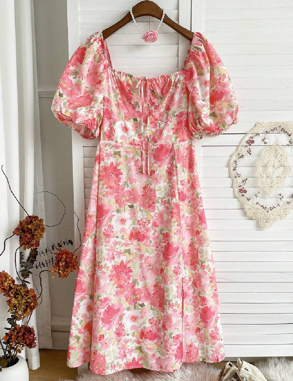 Rochie medie SHEIN CURVE, roz
