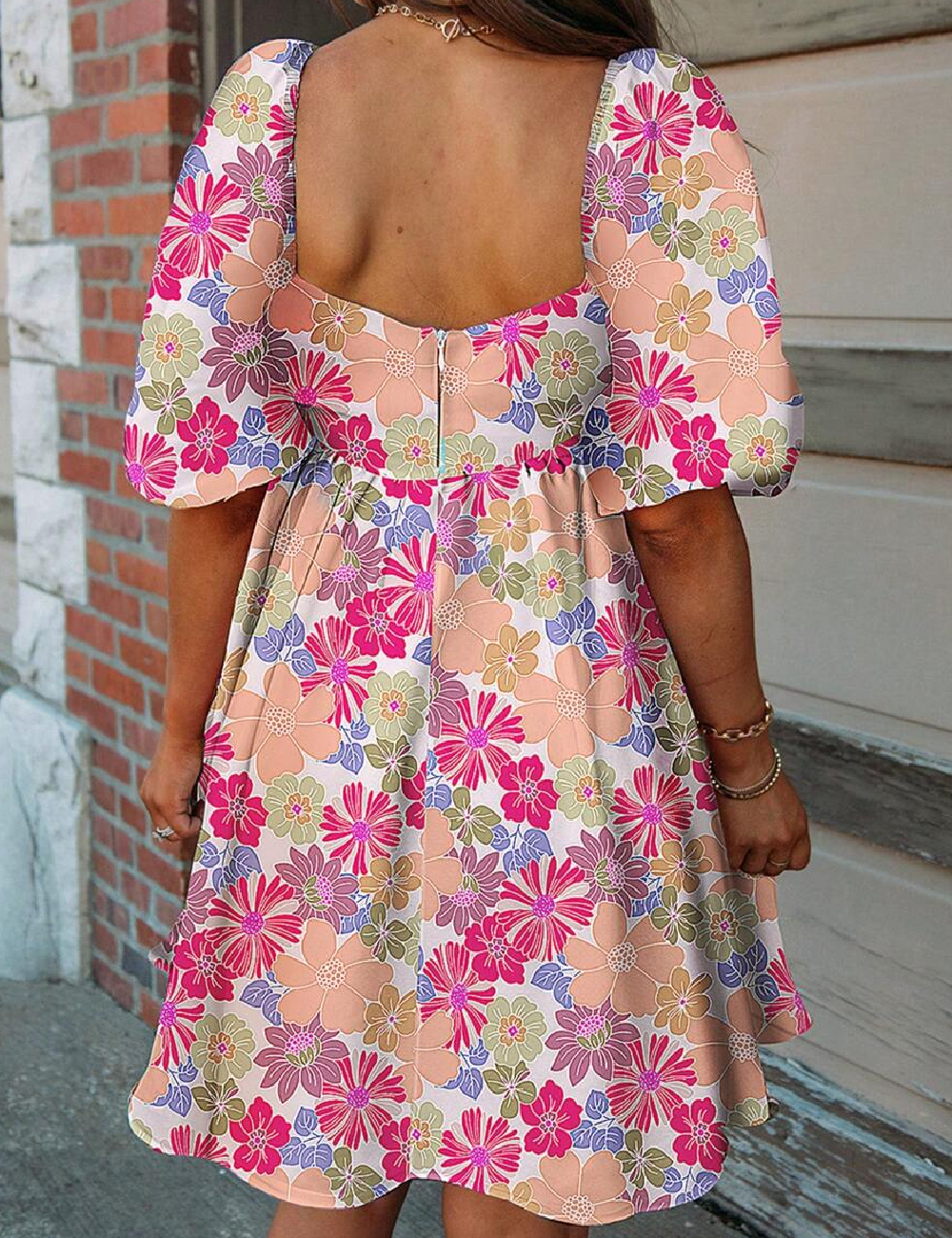 Rochie scurta SHEIN, floral print - 1 | YEO