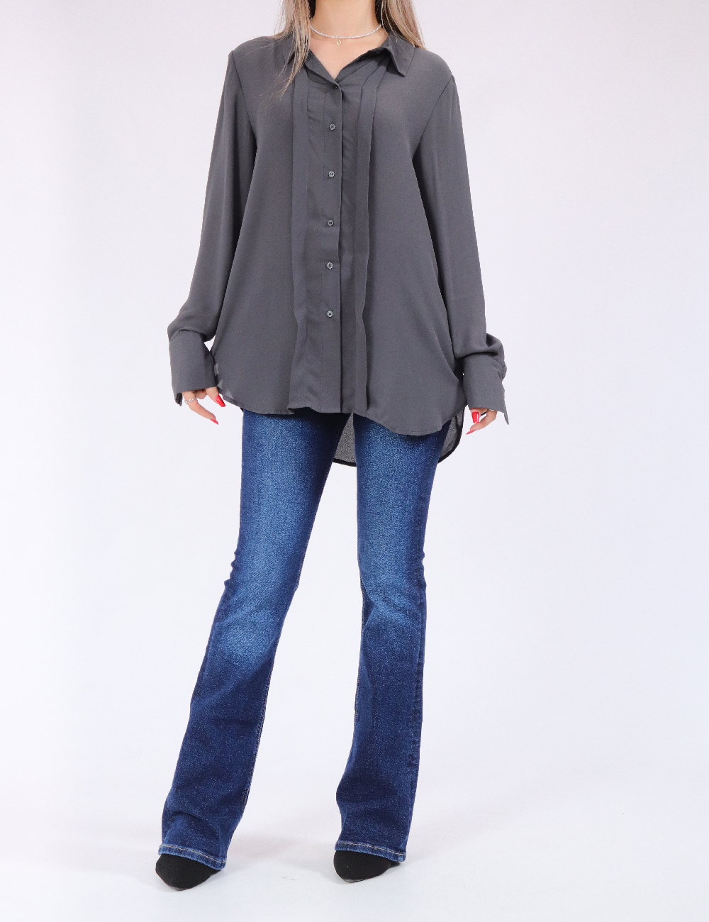 Camasa Vero Moda, gri