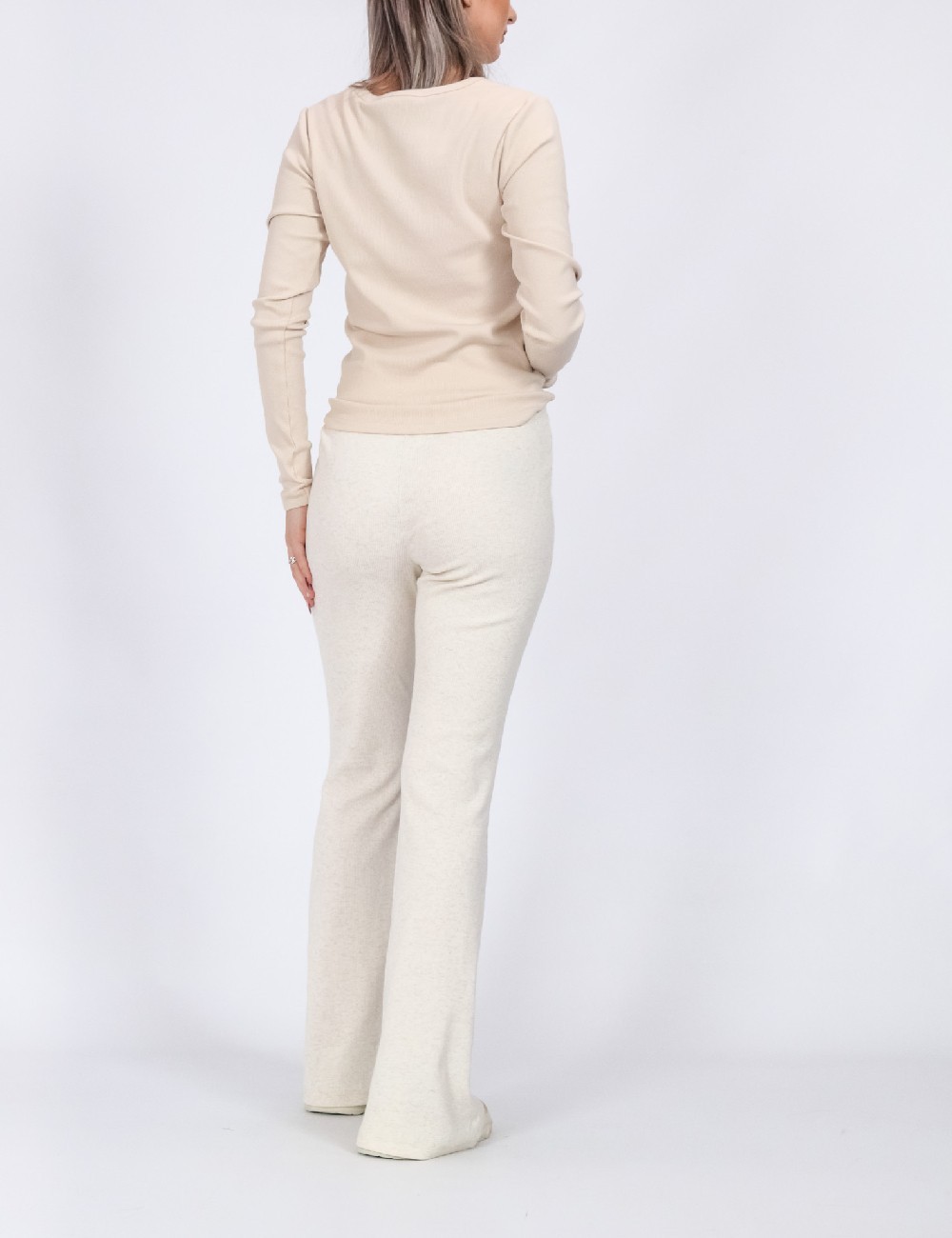 Pantaloni Aerie, ecru - 1 | YEO