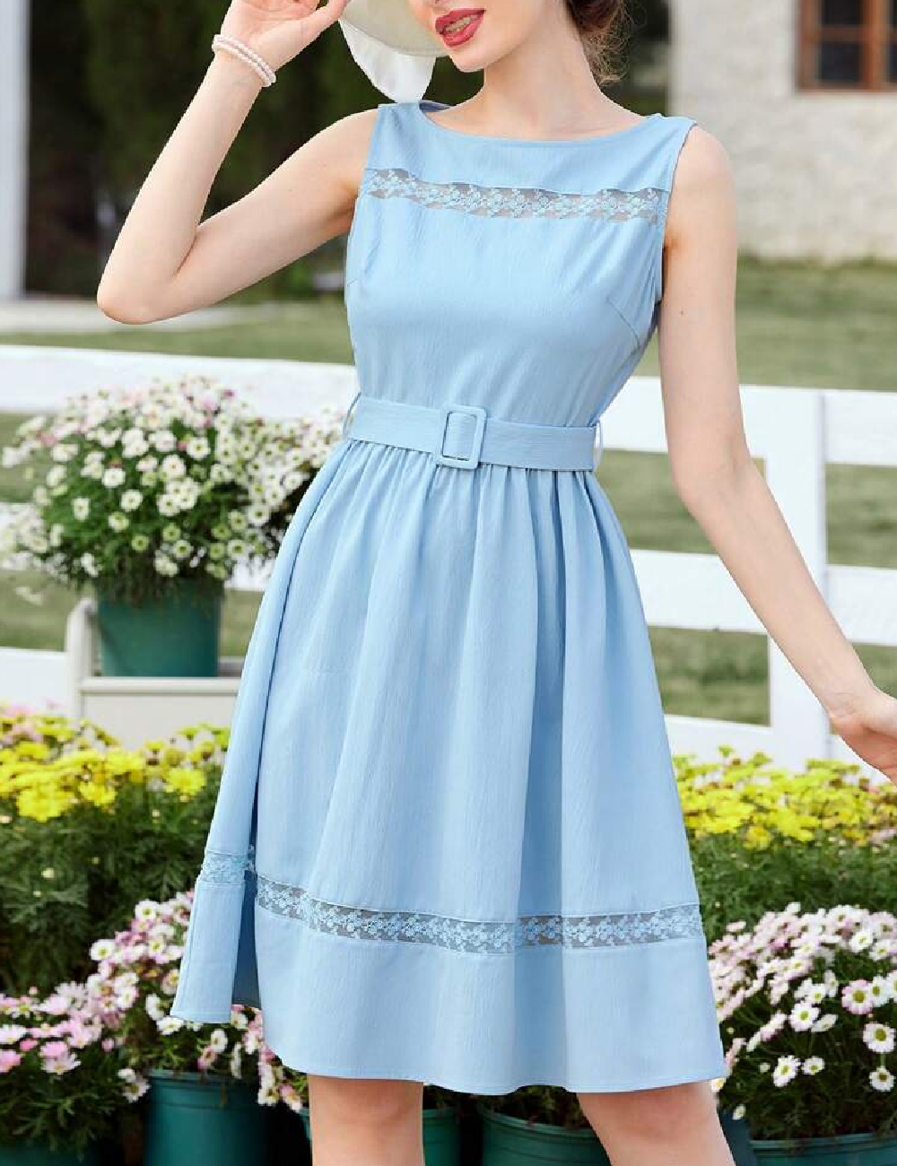 Rochie scurta SHEIN, albastru