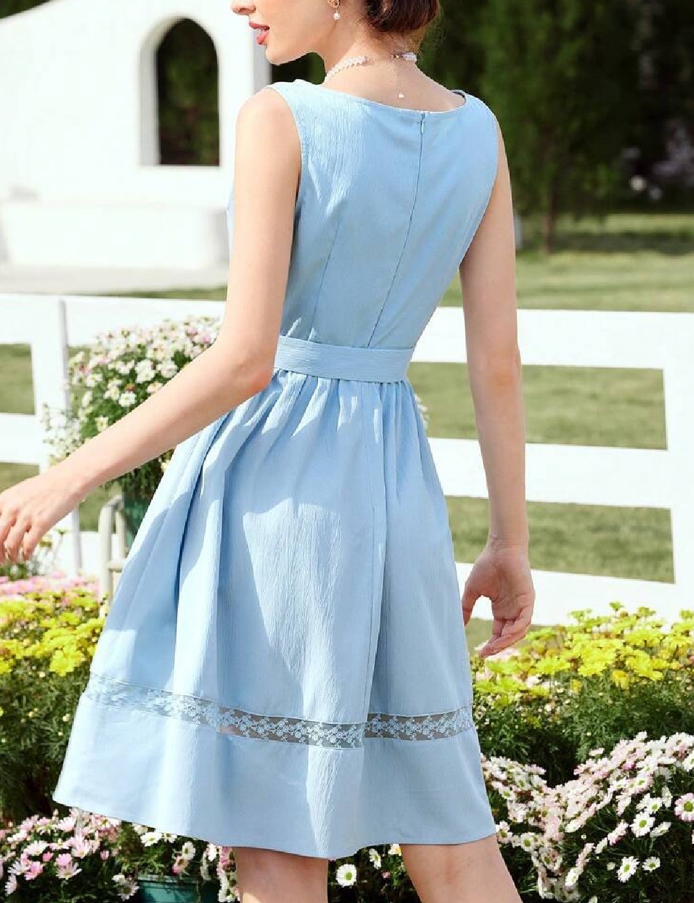 Rochie scurta SHEIN, albastru - 1 | YEO