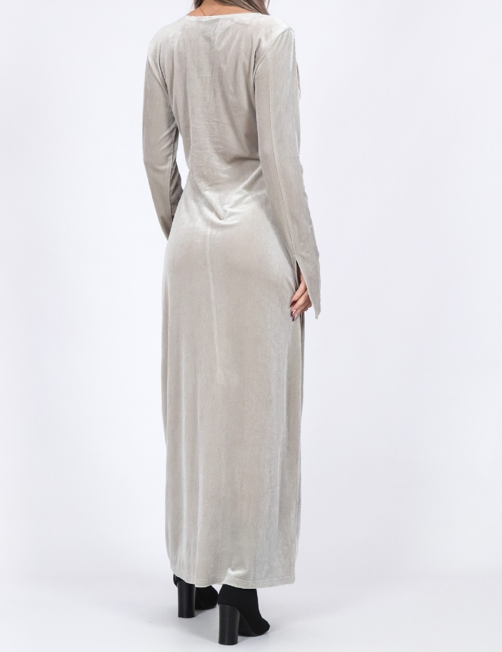 Rochie lunga Pieces, gri - 1 | YEO