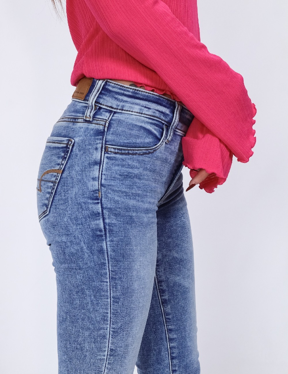 Blugi American Eagle, albastru - 1 | YEO