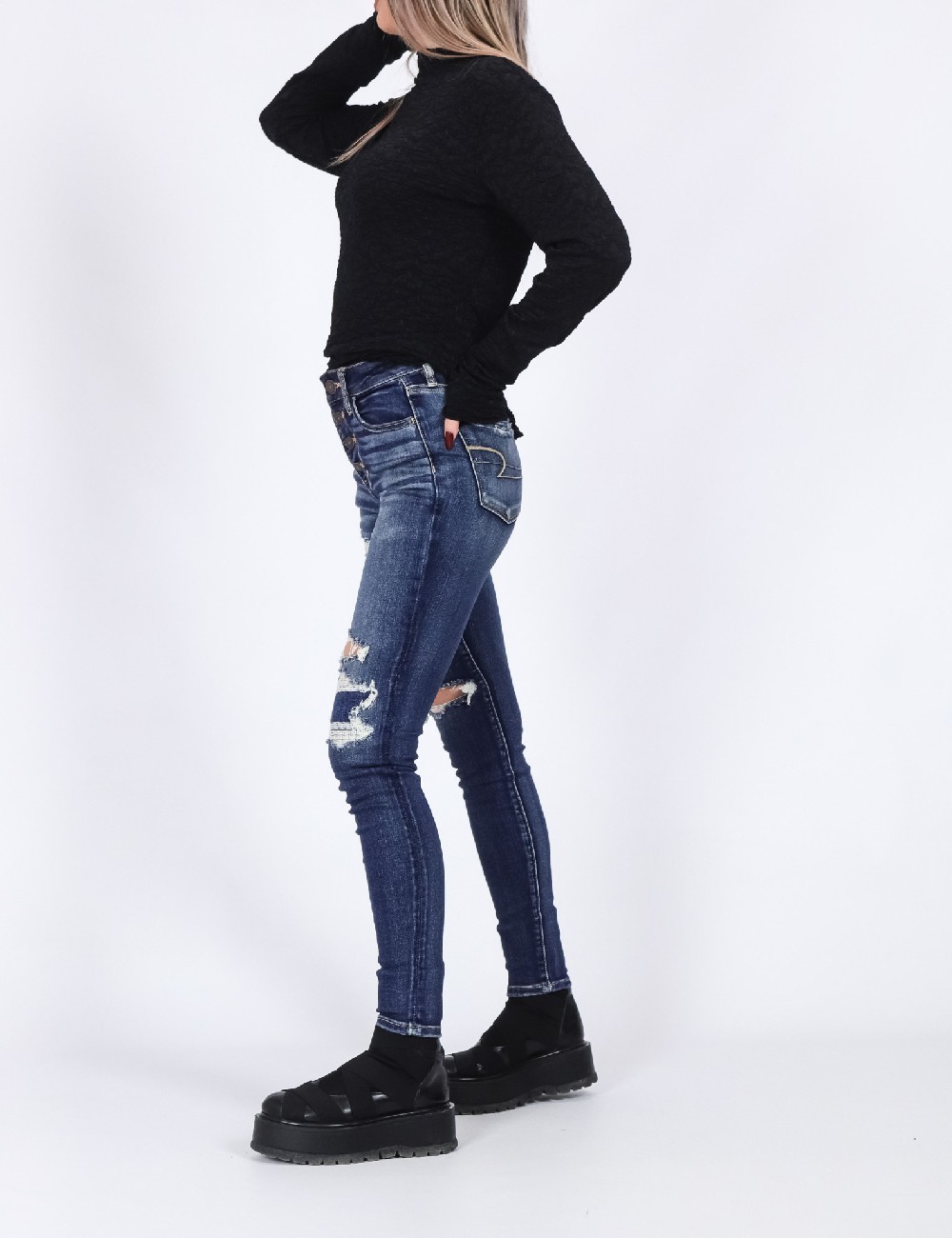 Blugi American Eagle, bleumarin - 1 | YEO
