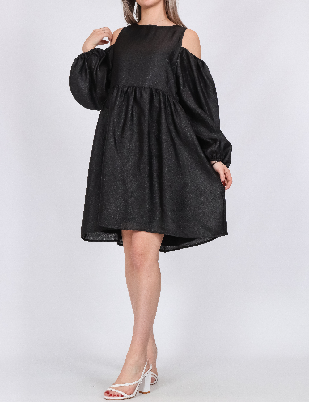 Rochie scurta Pieces, negru