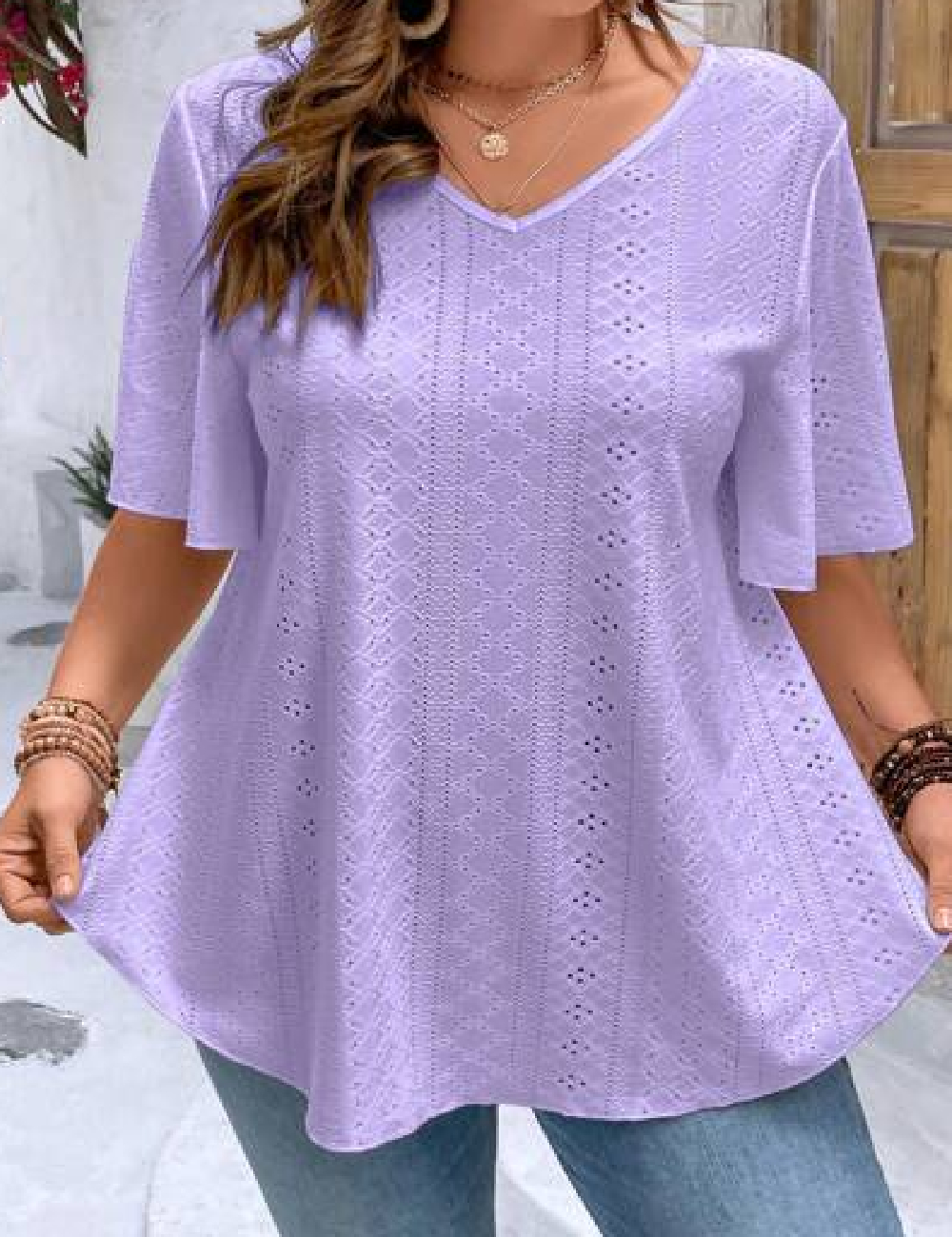 Bluza SHEIN CURVE, mov