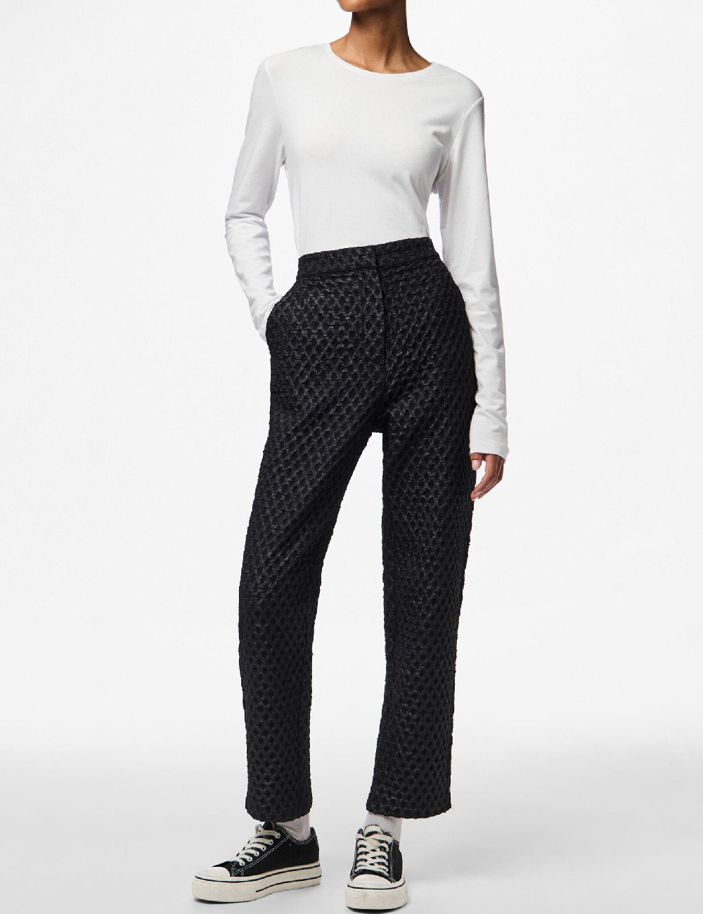 Pantaloni Pieces, negru
