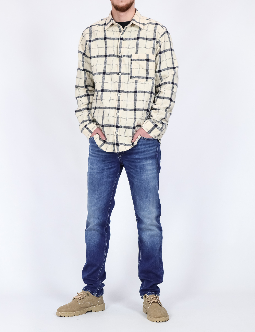 Camasa Jack&Jones, ecru