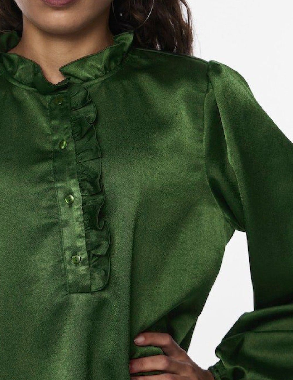 Bluza Pieces, verde - 1 | YEO