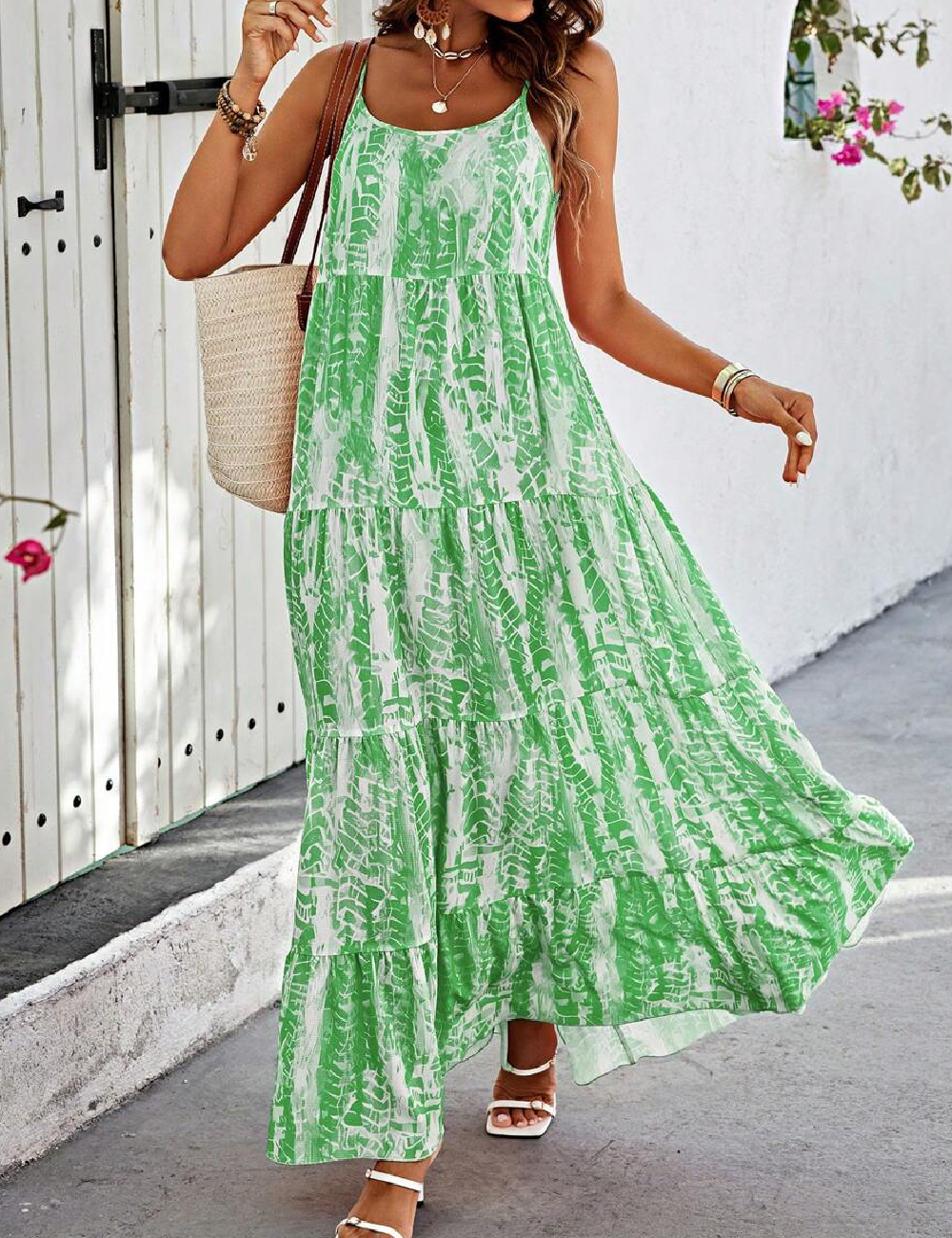 Rochie lunga SHEIN, verde
