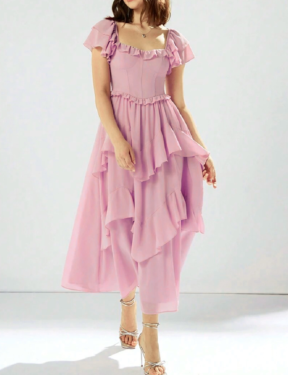 Rochie lunga SHEIN, roz