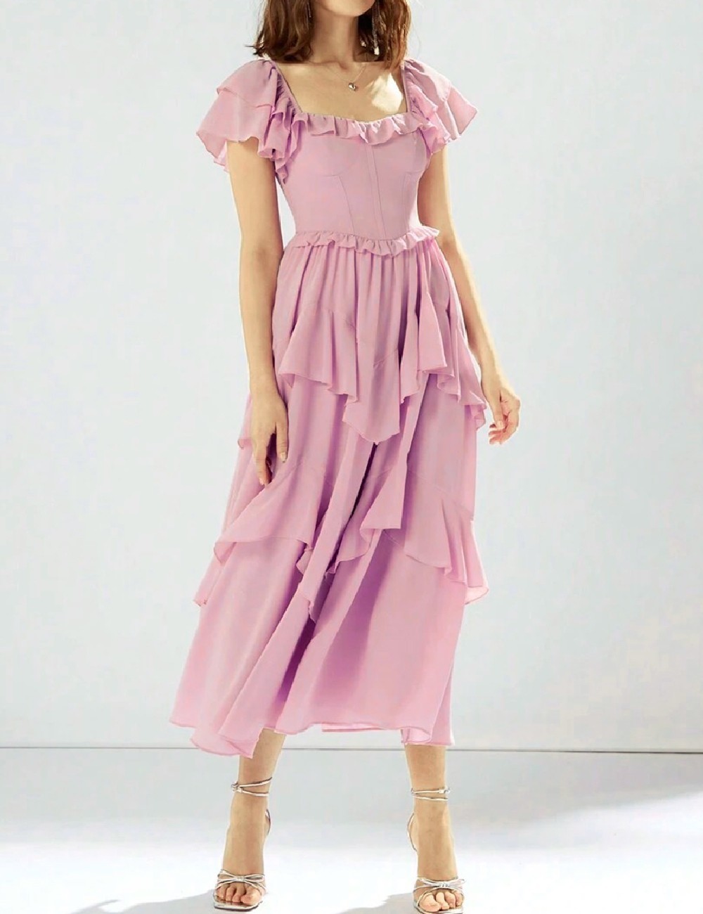 Rochie lunga SHEIN, roz - 1 | YEO