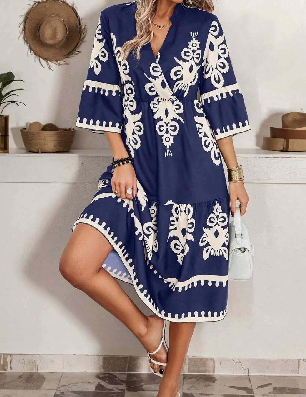 Rochie medie SHEIN, albastru