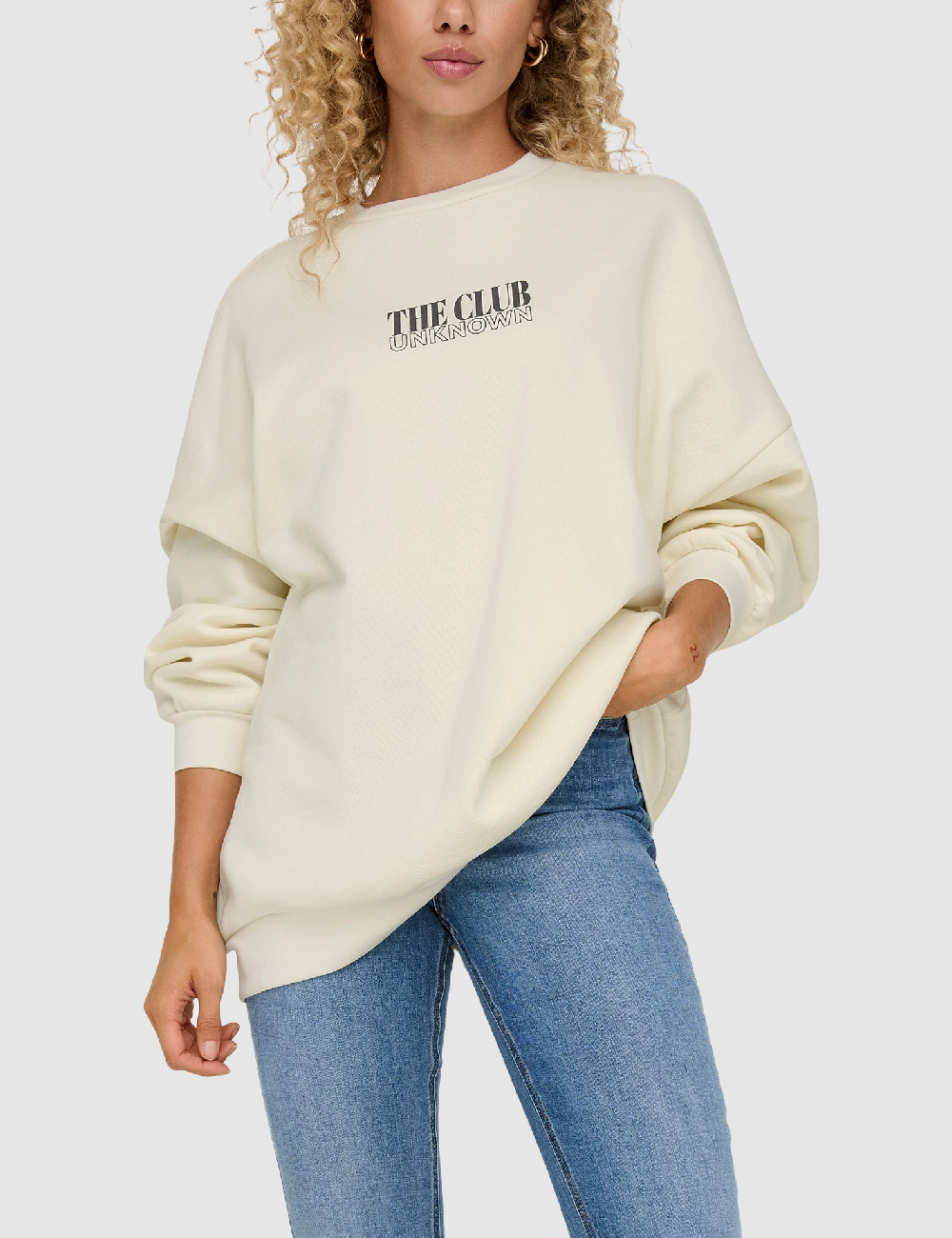 Bluza Oversize Only, crem