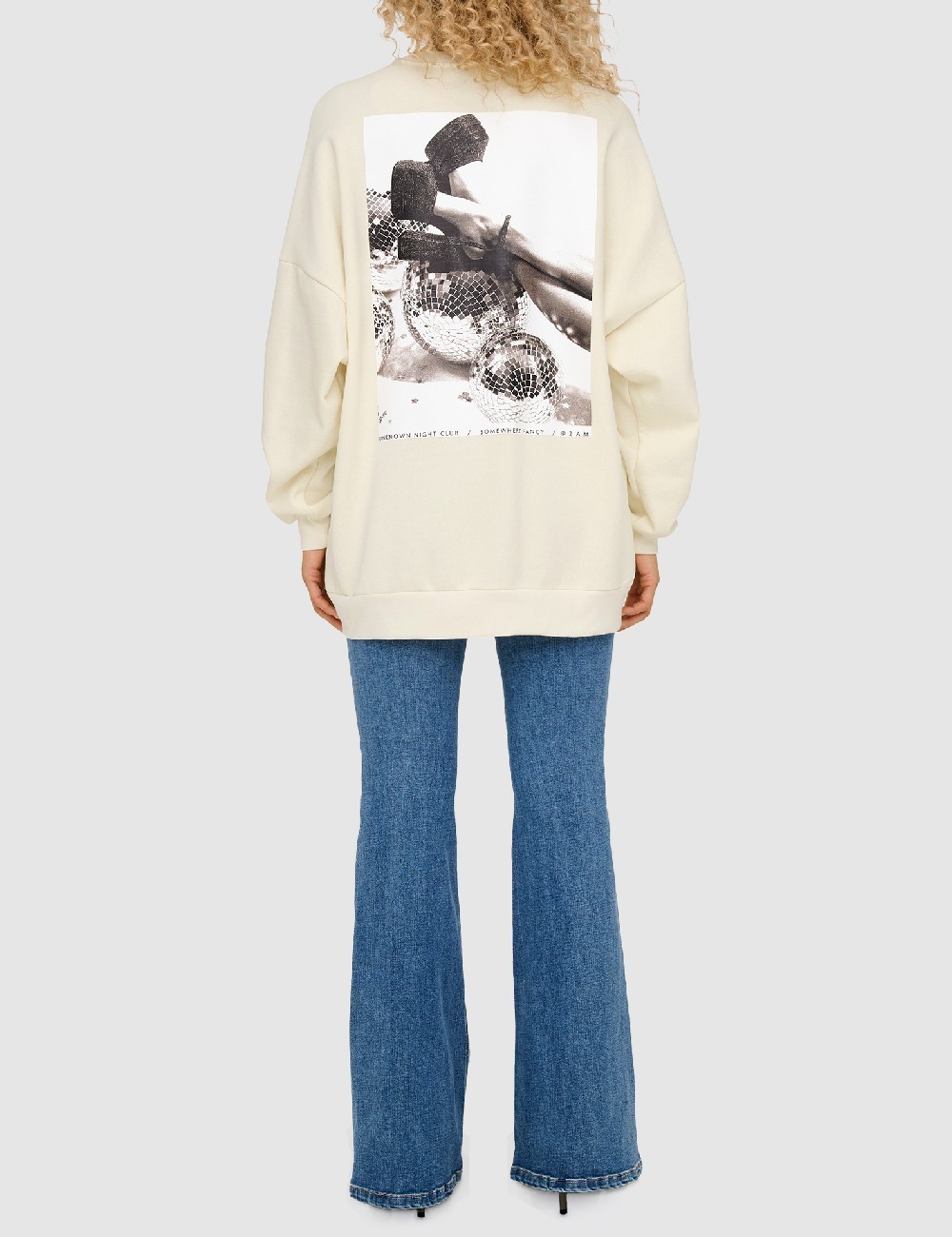 Bluza Oversize Only, crem - 1 | YEO