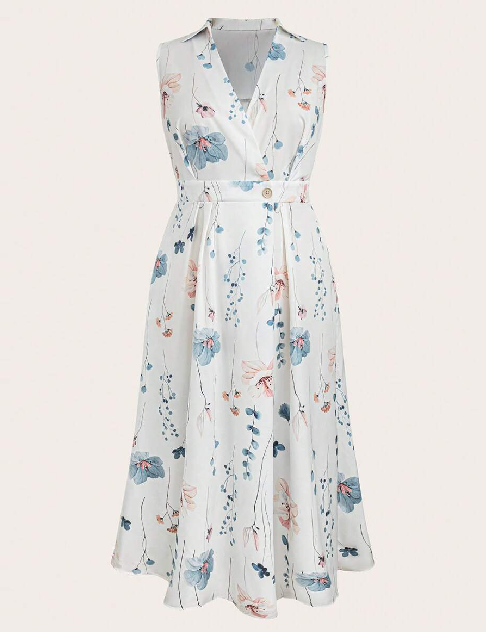 Rochie medie SHEIN CURVE, alb